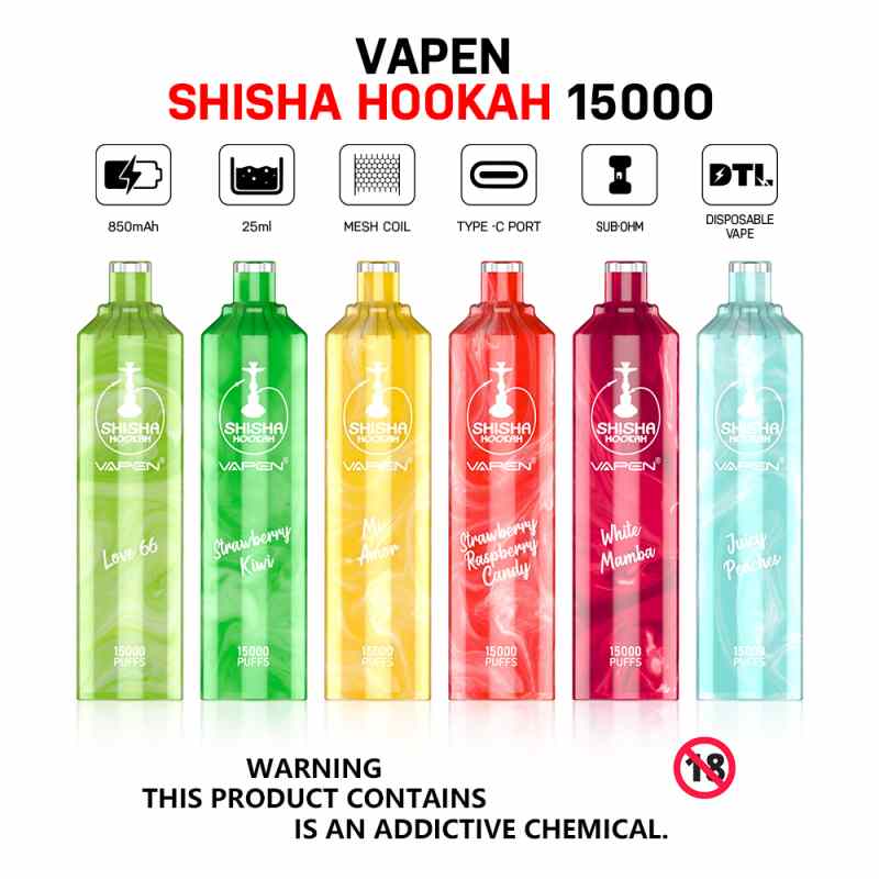 VAPEN SHISHA HOOKAH 15000 13 VAPEN SHISHA HOOKAH 15000 13