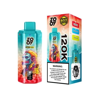 ZOOY 120K 6-in-1 ko'p kanalli elektron atomizatsiya qurilmasining strukturavi...