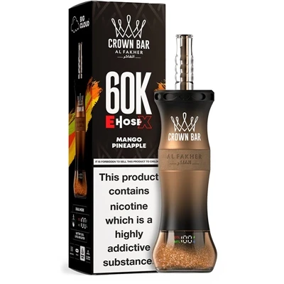 AL Fakher Crown Bar MegaMax 40K — yuqori sig'imli bir martalik sigaretalar uc...