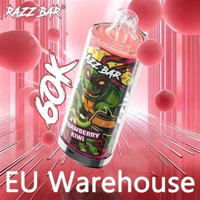 Razz Bar 60000: Yuqori sig'imli bir martalik E-sigaretlar uchun yangi variant.