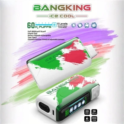 BANGKING ICE King COOL 60000: Bir martalik E-sigaretlarning yuqori darajadagi...