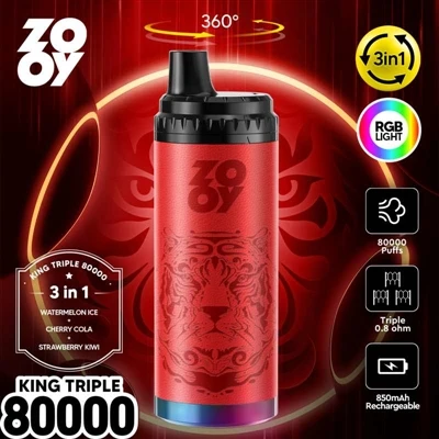ZOOY KING 3-in-1 80000 Puff bir martalik vape: texnologik innovatsiyalar va c...