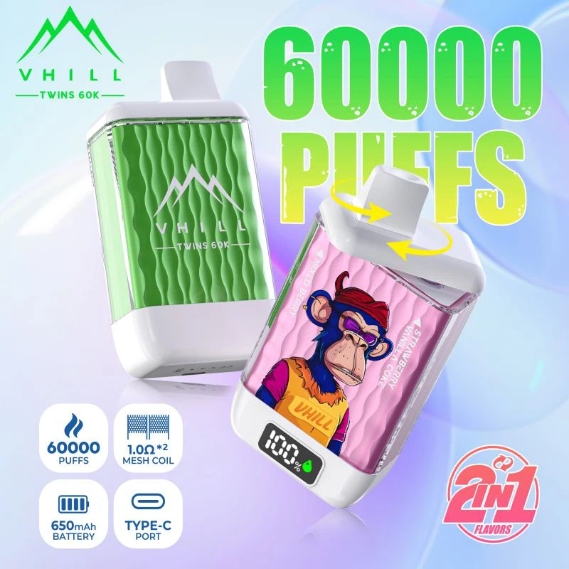 Vhill Twins 60000 bir martalik E-sigaret: tizimli innovatsiyalarning keng qam...