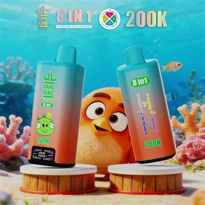 BANG KING VAPEN 200K 8IN1: Ko'p ta'm va zamonaviy dizaynga ega bo'lgan eng ya...