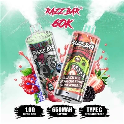 Razz Bar 65K+ Puffs Vape: “dangasa odamning baxtini” haddan tashqari oshiruvc...