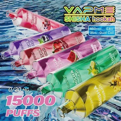 Vapme Shisha Kalyan 15000: Yengil og'irlikdagi kalyan tajribasi va qayta zary...