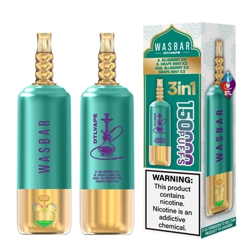 WASBAR DTL 3-in-1 150K: High{3}}Puff-Count Shisha uslubidagi vape tajribasini...
