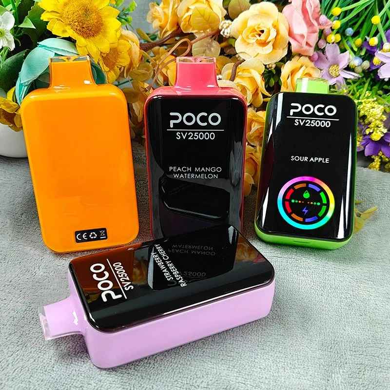 Poco-Vape-Puffs-Disposable-Vape-25000-Puffs-25K-EU-Warehouse-Poco-Sv25000-Electronic-Cigarette-Vape-Pen-Rechargeable-30ml-15-FlaovrsPOCO SV 25000