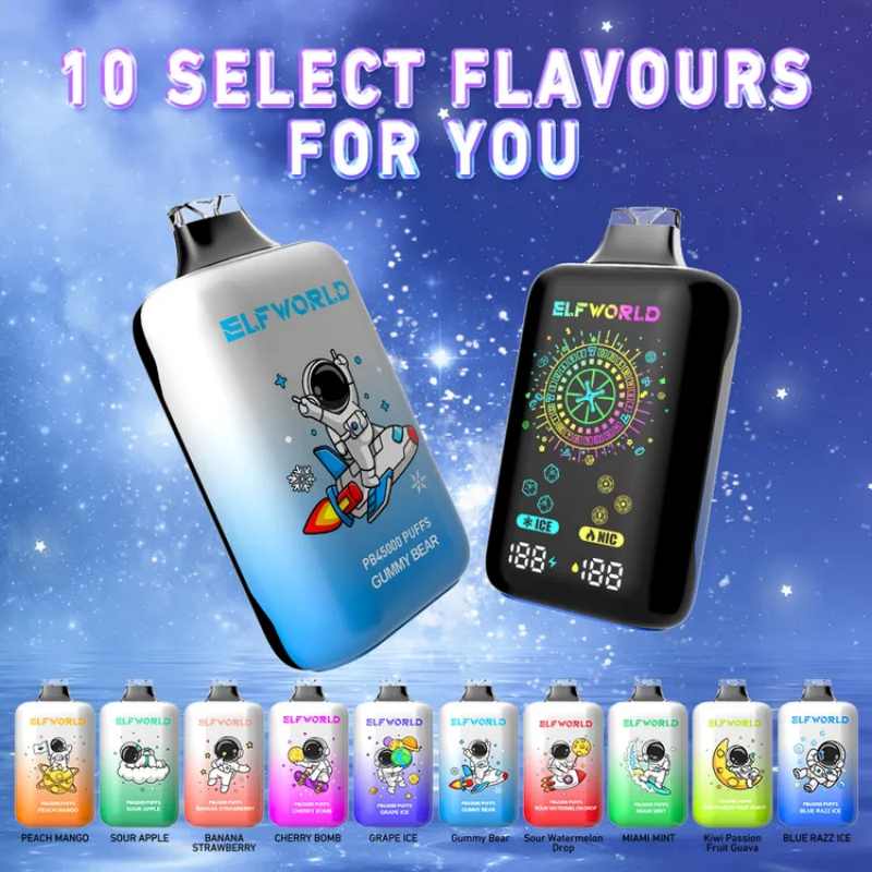 Adjust-Ice-N-Wholesale-Disposable-Elfworld-Iceking-45000-Elf-10000-20000-30000-50000-Orion-Lost-Puff-Bar-Vaporizer-I-E-Cigarette-Vape-Pen-Mesh-Coil-Bar ELFWORLD PB45000