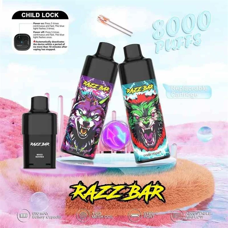RAZZ BAR 8000 puflar