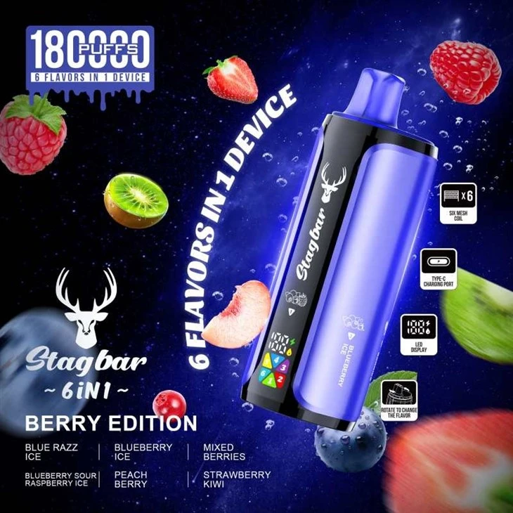 Stag Bar 6in1 180K Puffs Vape factory Stag Bar 6in1 180K Puffs Vape factory